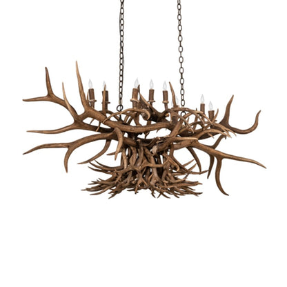 Meyda Tiffany Long Antlers 10 Light 66" Wide Antler Candle Style Chandelier