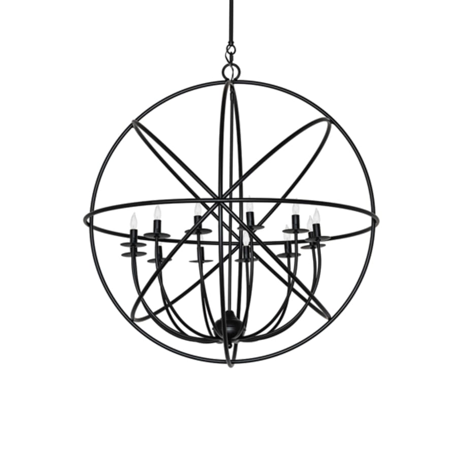 Meyda Tiffany Atom Enerjisi 12 Light 36" Wide Taper Candle Globe Chandelier