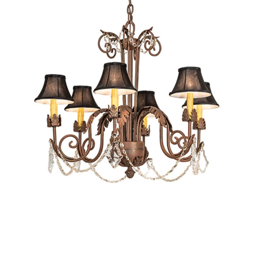 Meyda Tiffany Lindsay 6 Light 30" Wide Crystal Chandelier