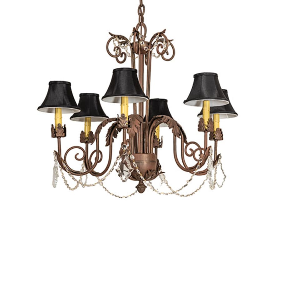 Meyda Tiffany Lindsay 6 Light 30" Wide Crystal Chandelier