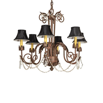 Meyda Tiffany Lindsay 6 Light 30" Wide Crystal Chandelier