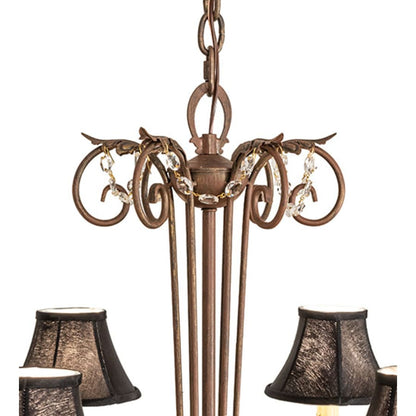 Meyda Tiffany Lindsay 6 Light 30" Wide Crystal Chandelier