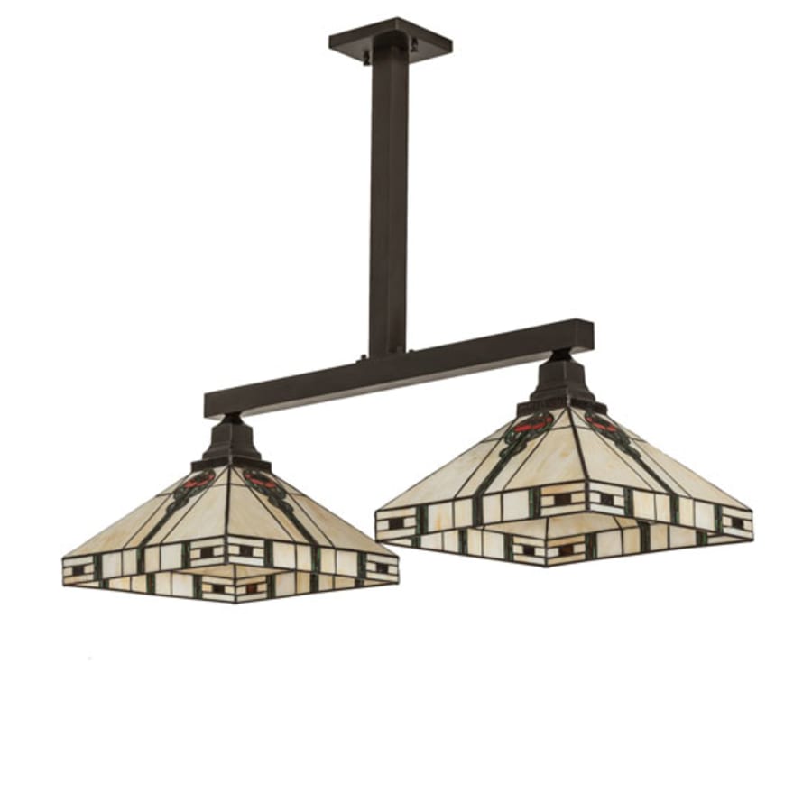 Meyda Tiffany 2 Light 39" Wide Linear Pendant