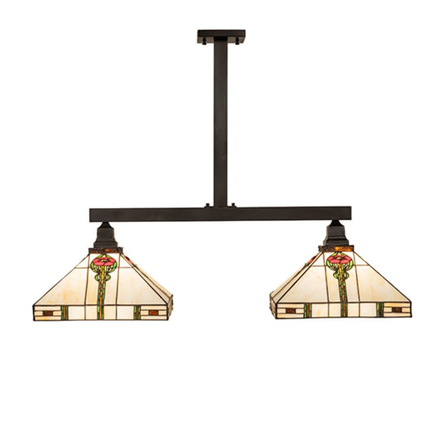 Meyda Tiffany 2 Light 39" Wide Linear Pendant