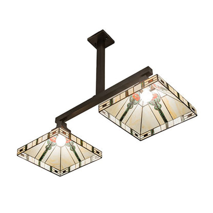 Meyda Tiffany 2 Light 39" Wide Linear Pendant