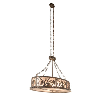 Meyda Tiffany 6 Light 48" Wide Linear Pendant