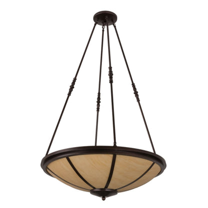 Meyda Tiffany Commerce 4 Light 32" Wide Pendant - Copper Vein Finish - Medium Bulb Base