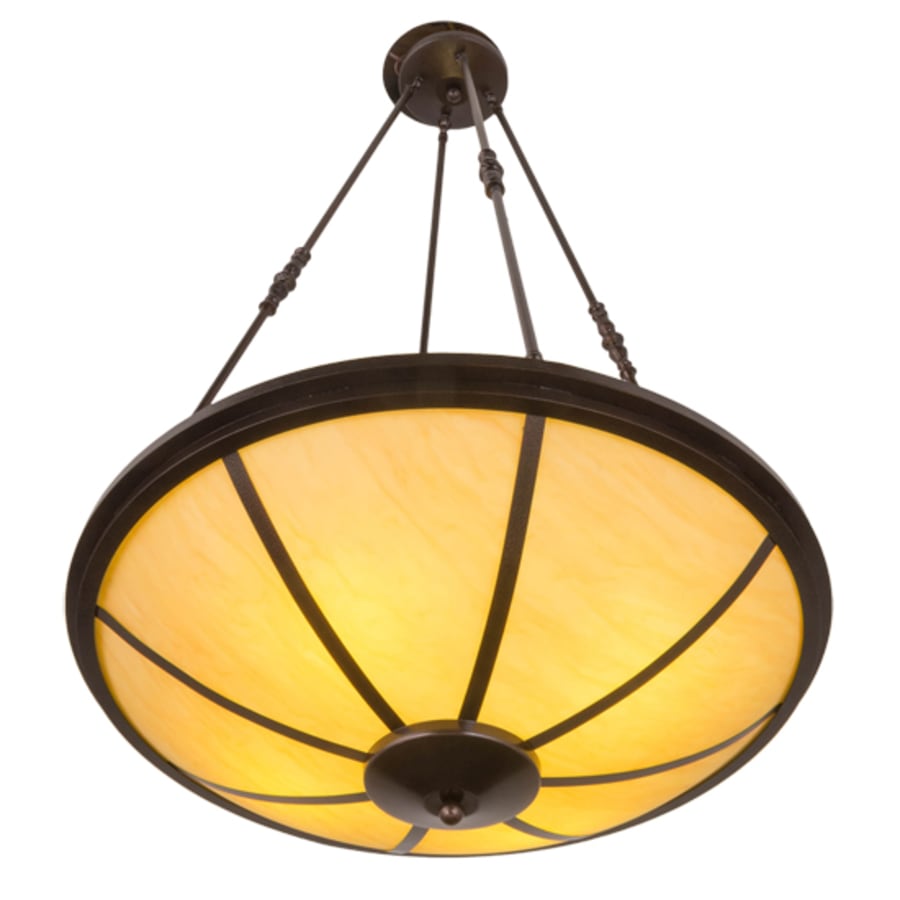 Meyda Tiffany Commerce 4 Light 32" Wide Pendant - Copper Vein Finish - Medium Bulb Base
