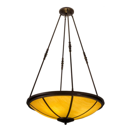 Meyda Tiffany Commerce 4 Light 32" Wide Pendant - Copper Vein Finish - Medium Bulb Base