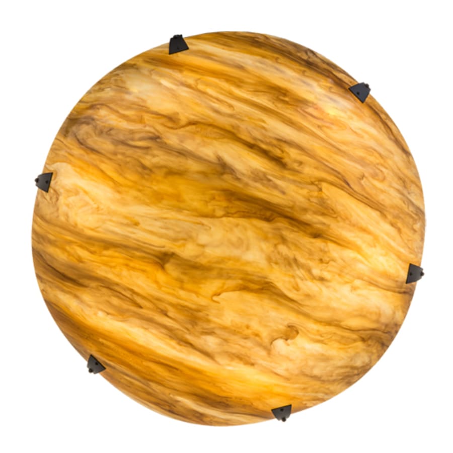 Meyda Tiffany Araneta 6 Light 49" Wide Semi-Flush Bowl Ceiling Fixture - Oil Rubbed Bronze Finish - Medium Bulb Base