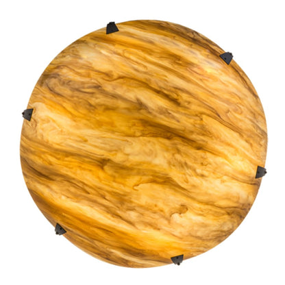 Meyda Tiffany Araneta 6 Light 49" Wide Semi-Flush Bowl Ceiling Fixture - Oil Rubbed Bronze Finish - Medium Bulb Base