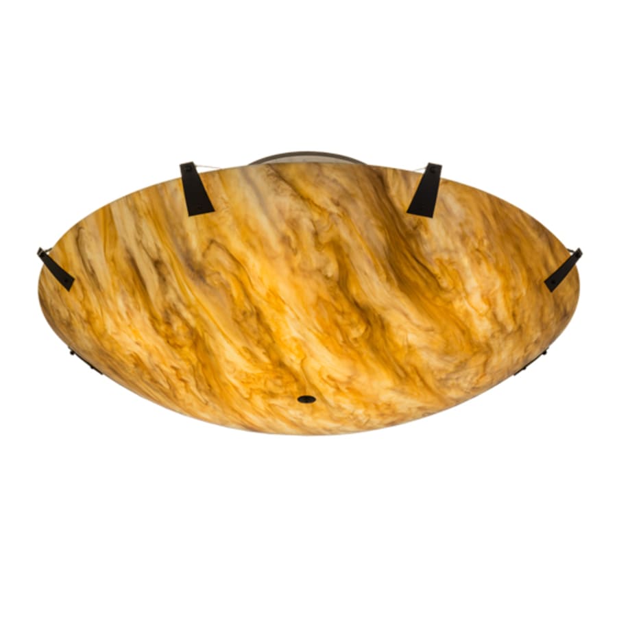 Meyda Tiffany Araneta 12 Light 61" Wide Semi-Flush Bowl Ceiling Fixture - Oil Rubbed Bronze Finish - GU24 Bulb Base