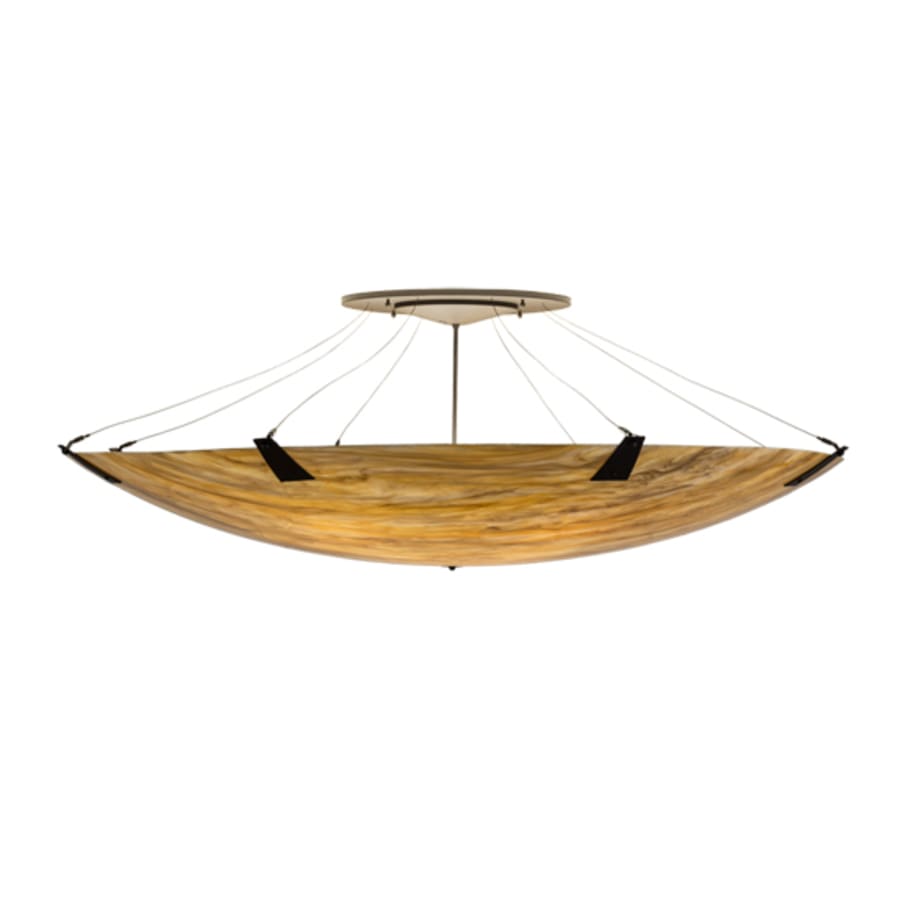 Meyda Tiffany Araneta 14 Light 72" Wide Semi-Flush Bowl Ceiling Fixture - Oil Rubbed Bronze Finish - Medium Bulb Base