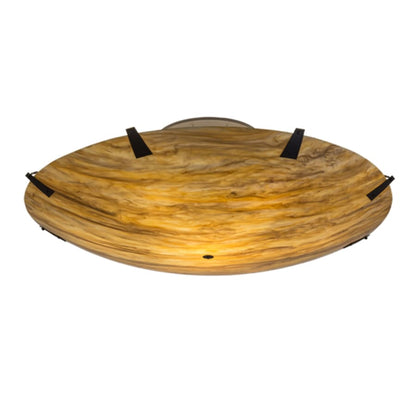Meyda Tiffany Araneta 14 Light 72" Wide Semi-Flush Bowl Ceiling Fixture - Oil Rubbed Bronze Finish - Medium Bulb Base