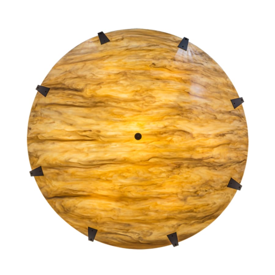 Meyda Tiffany Araneta 14 Light 72" Wide Semi-Flush Bowl Ceiling Fixture - Oil Rubbed Bronze Finish - Medium Bulb Base