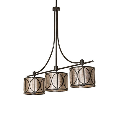 Meyda Tiffany 9 Light 90" Wide Linear Pendant
