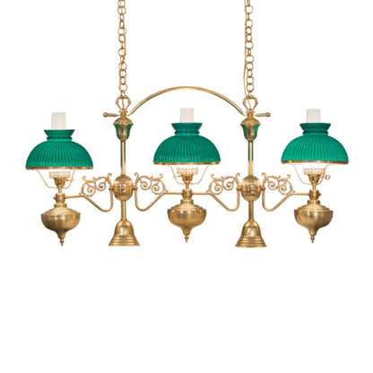 Meyda Tiffany 3 Light 48" Wide Linear Pendant