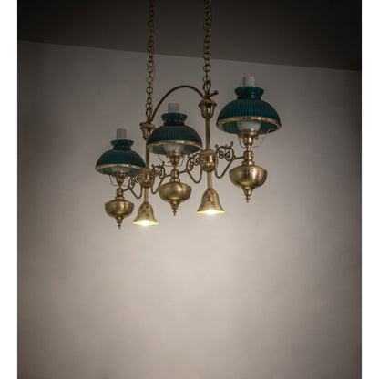 Meyda Tiffany 3 Light 48" Wide Linear Pendant