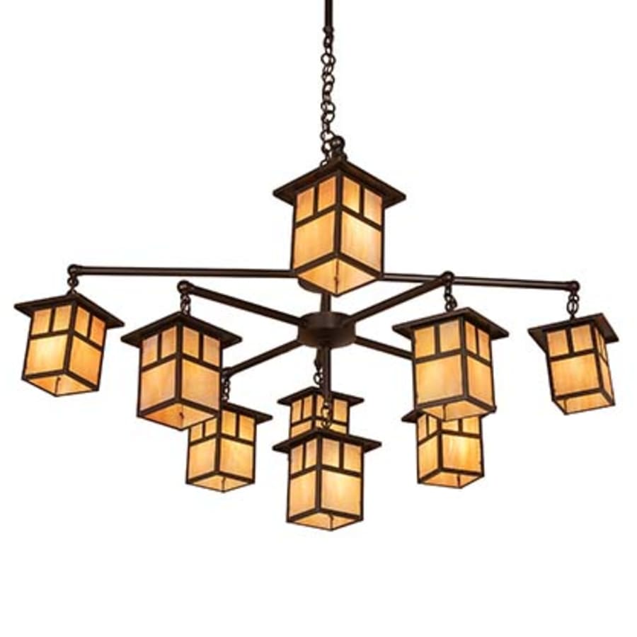 Meyda Tiffany Hyde Park T Mission 9 Light 50" Wide Chandelier