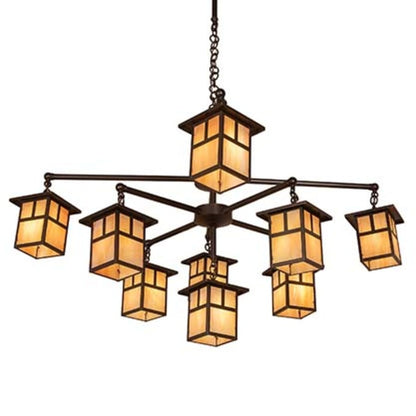 Meyda Tiffany Hyde Park T Mission 9 Light 50" Wide Chandelier
