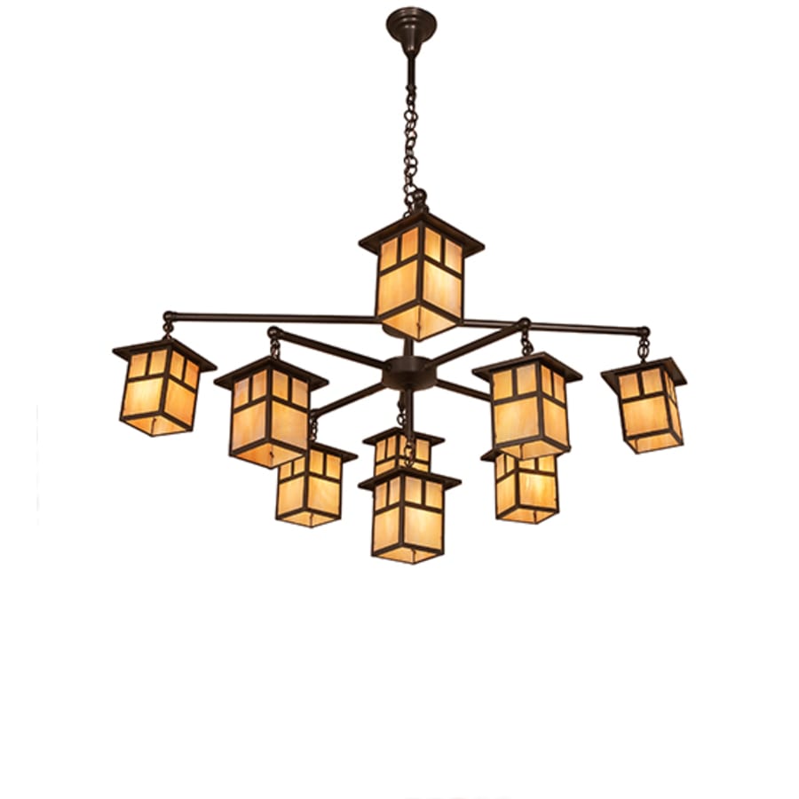 Meyda Tiffany Hyde Park T Mission 9 Light 50" Wide Chandelier