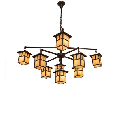 Meyda Tiffany Hyde Park T Mission 9 Light 50" Wide Chandelier