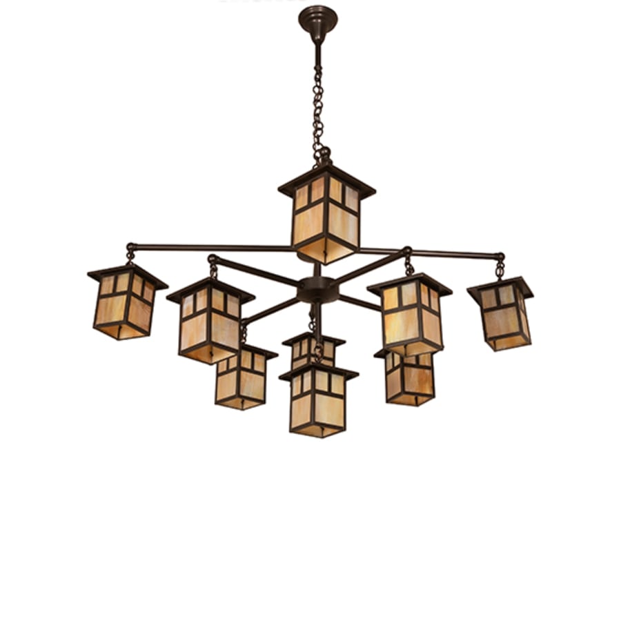 Meyda Tiffany Hyde Park T Mission 9 Light 50" Wide Chandelier