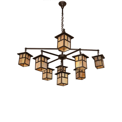 Meyda Tiffany Hyde Park T Mission 9 Light 50" Wide Chandelier