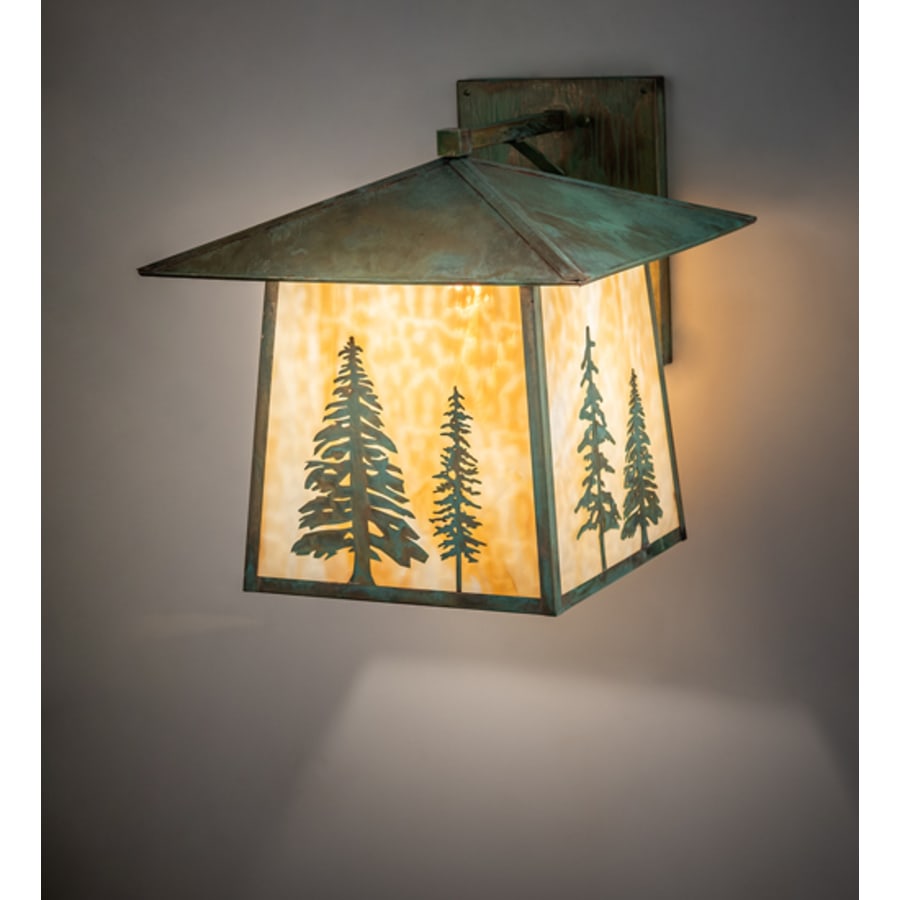 Meyda Tiffany Stillwater Tall Pines 19" Tall Wall Sconce