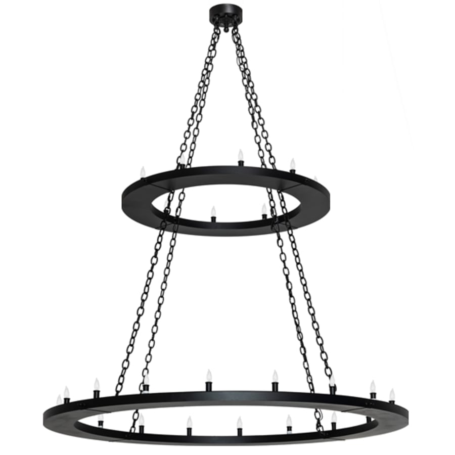 Meyda Tiffany Loxley 28 Light 60" Wide Taper Candle Ring Chandelier