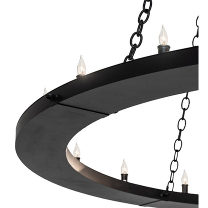 Meyda Tiffany Loxley 28 Light 60" Wide Taper Candle Ring Chandelier