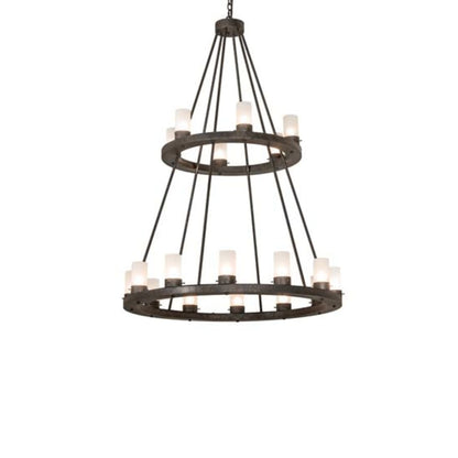 Meyda Tiffany Loxley 18 Light 42" Wide Ring Chandelier