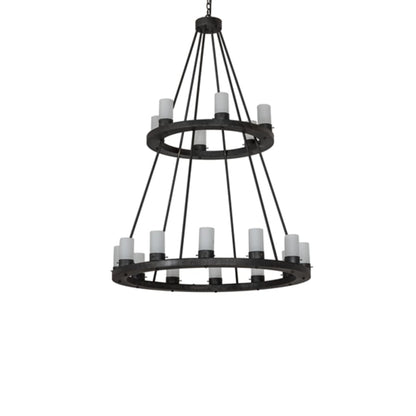 Meyda Tiffany Loxley 18 Light 42" Wide Ring Chandelier