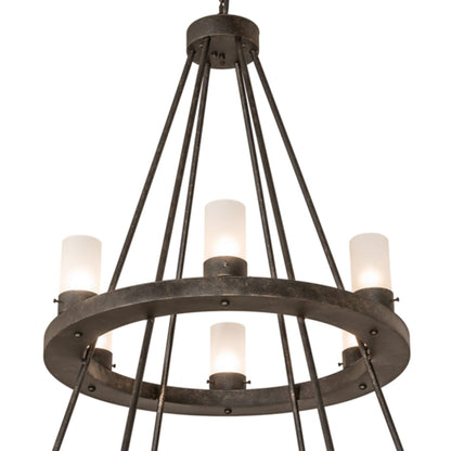 Meyda Tiffany Loxley 18 Light 42" Wide Ring Chandelier