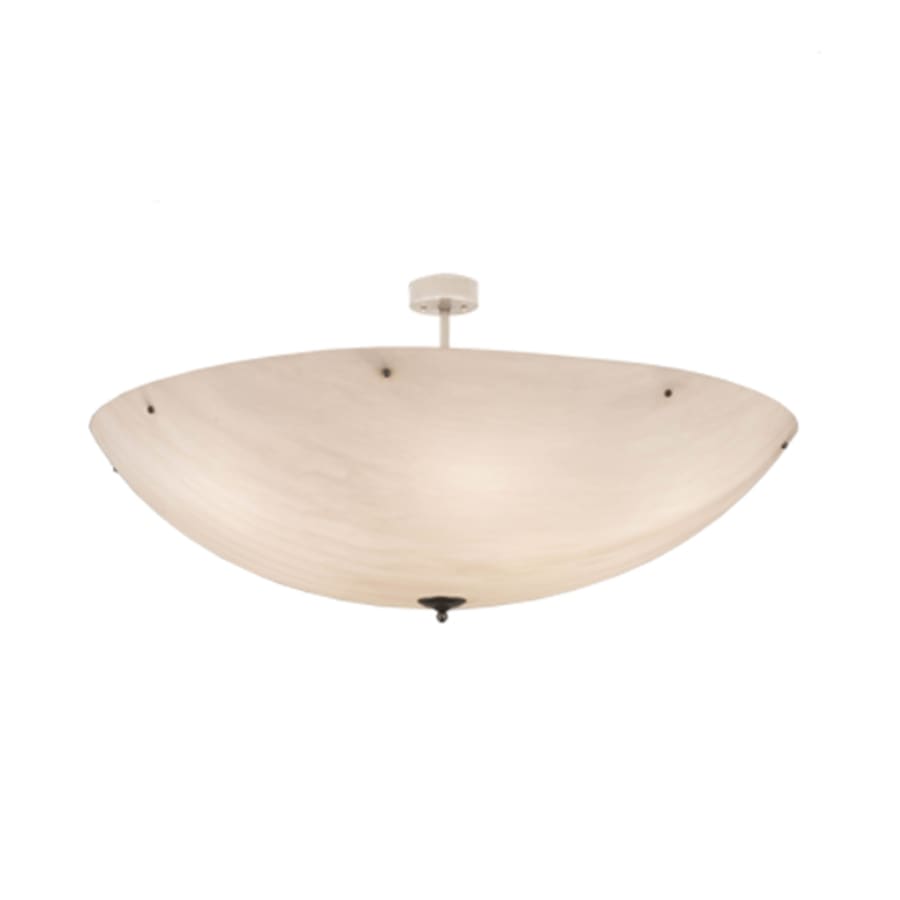 Meyda Tiffany Madison 12 Light 60" Wide Semi-Flush Bowl Ceiling Fixture - Nickel Finish - Medium Bulb Base