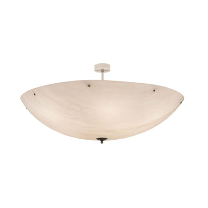 Meyda Tiffany Madison 12 Light 60" Wide Semi-Flush Bowl Ceiling Fixture - Nickel Finish - Medium Bulb Base