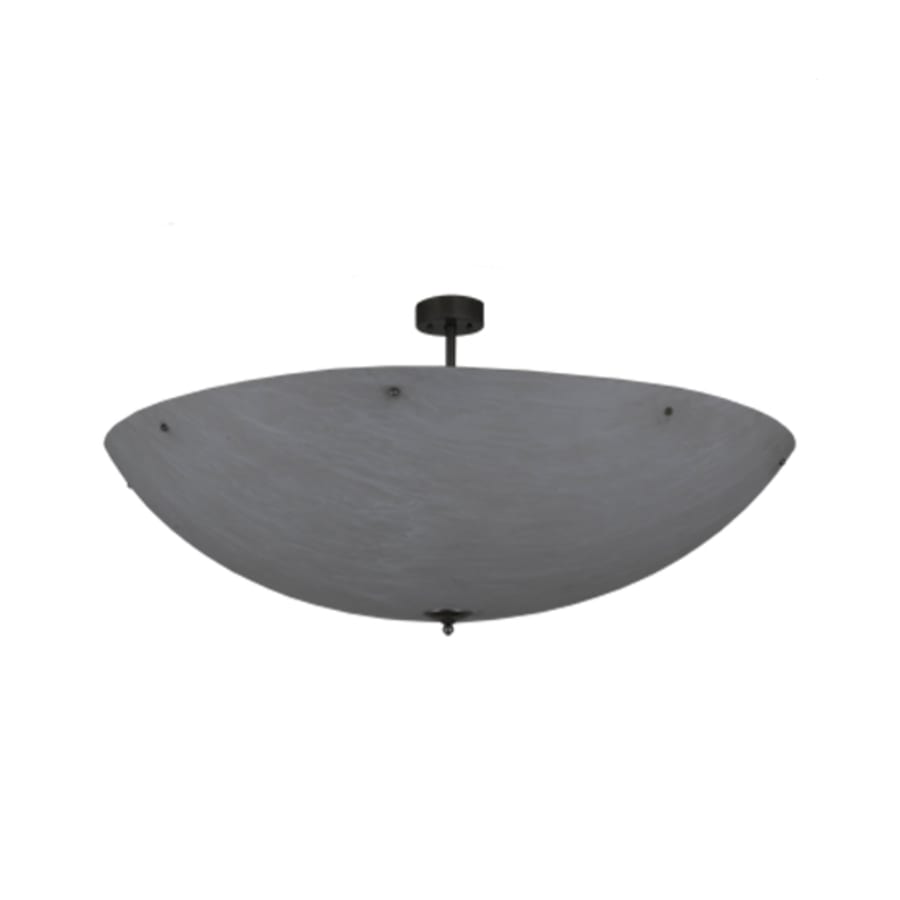 Meyda Tiffany Madison 12 Light 60" Wide Semi-Flush Bowl Ceiling Fixture - Nickel Finish - Medium Bulb Base