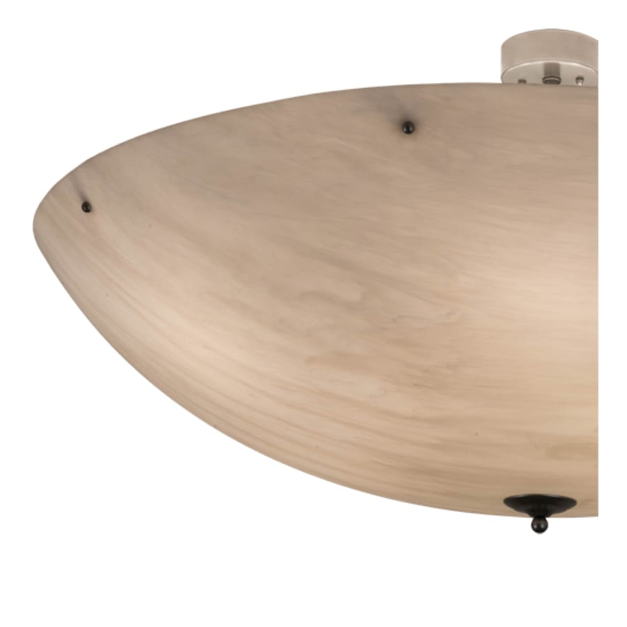Meyda Tiffany Madison 12 Light 60" Wide Semi-Flush Bowl Ceiling Fixture - Nickel Finish - Medium Bulb Base