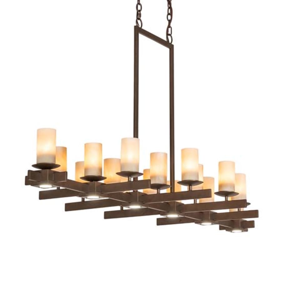 Meyda Tiffany Dante 16 Light 72" Wide Linear Chandelier