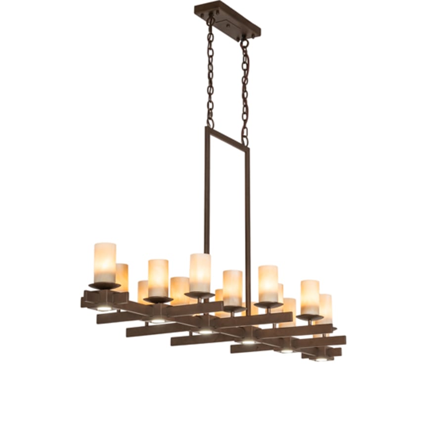 Meyda Tiffany Dante 16 Light 72" Wide Linear Chandelier