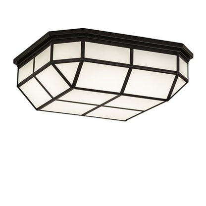 Meyda Tiffany Gibbon 25-1/2" Square LED Flush Mount Ceiling Fixture