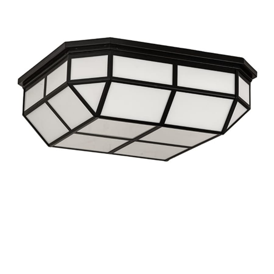 Meyda Tiffany Gibbon 25-1/2" Square LED Flush Mount Ceiling Fixture