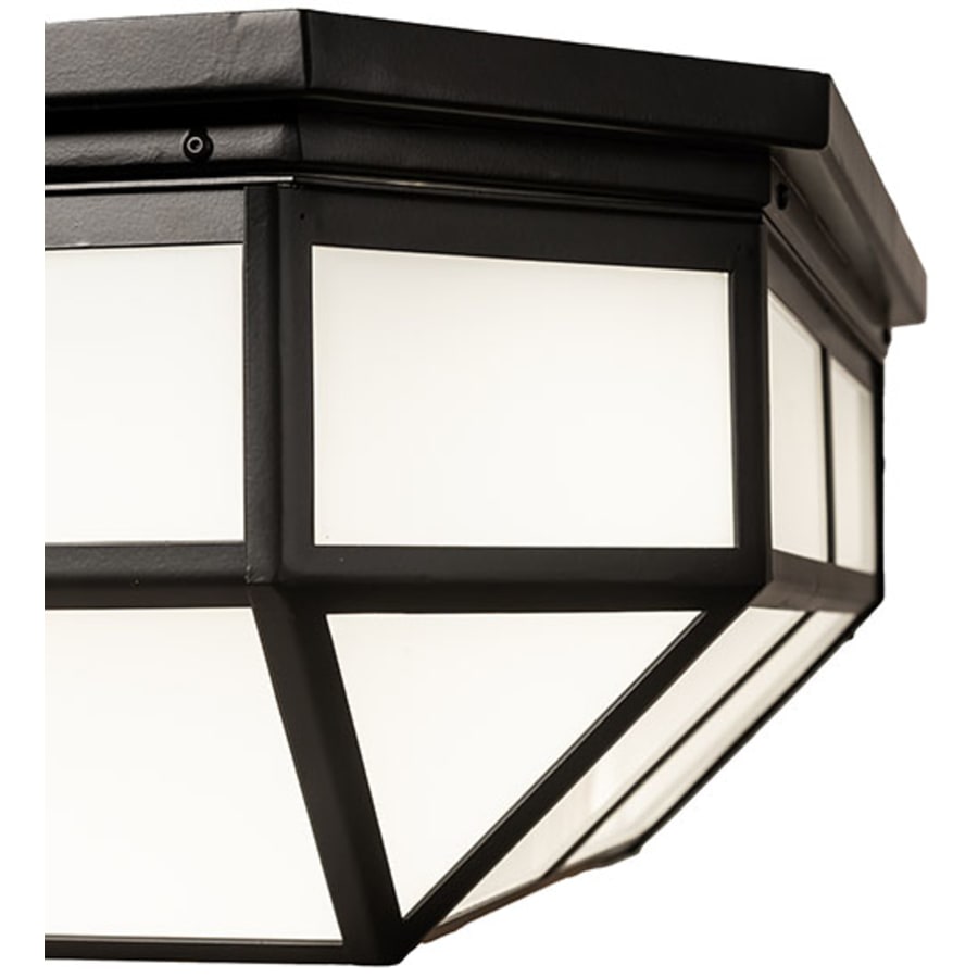 Meyda Tiffany Gibbon 25-1/2" Square LED Flush Mount Ceiling Fixture