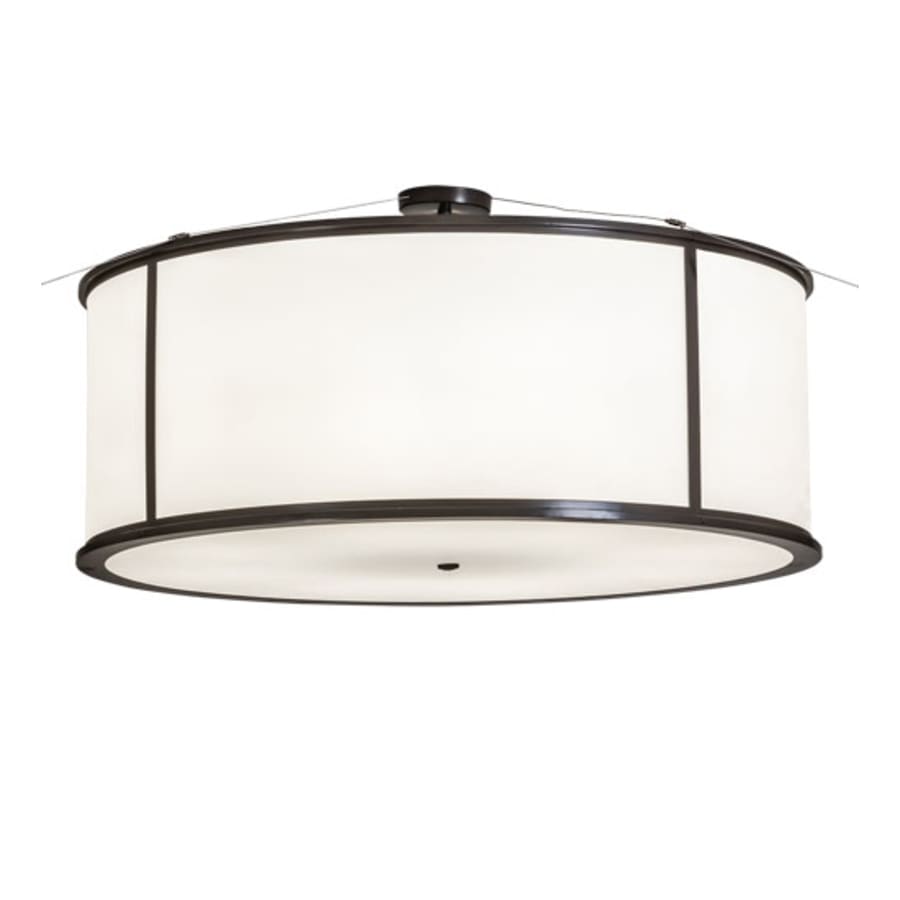 Meyda Tiffany Arcas 8 Light 48" Wide Semi-Flush Drum Ceiling Fixture - Timeless Bronze Finish - Medium Bulb Base
