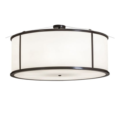 Meyda Tiffany Arcas 8 Light 48" Wide Semi-Flush Drum Ceiling Fixture - Timeless Bronze Finish - Medium Bulb Base