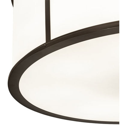Meyda Tiffany Arcas 8 Light 48" Wide Semi-Flush Drum Ceiling Fixture - Timeless Bronze Finish - Medium Bulb Base