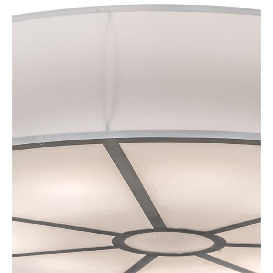 Meyda Tiffany Cilindro 10 Light 60" Wide Semi-Flush Drum Ceiling Fixture - Nickel Finish - Medium Bulb Base