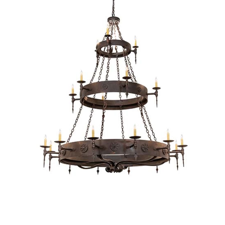 Meyda Tiffany Warwick 21 Light 72" Wide Taper Candle Style Chandelier
