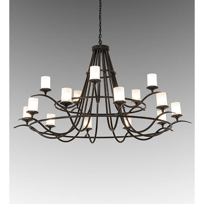 Meyda Tiffany Octavia 15 Light 78" Wide Ring Chandelier