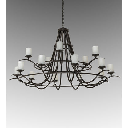 Meyda Tiffany Octavia 15 Light 78" Wide Ring Chandelier